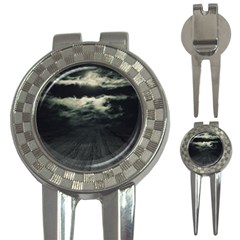 Dark Night Landscape Scene 3-in-1 Golf Divots