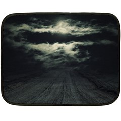 Dark Night Landscape Scene Double Sided Fleece Blanket (mini)  by dflcprintsclothing