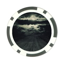 Dark Night Landscape Scene Poker Chip Card Guard (10 Pack)