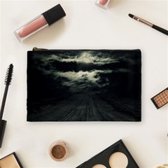 Dark Night Landscape Scene Cosmetic Bag (medium) by dflcprintsclothing