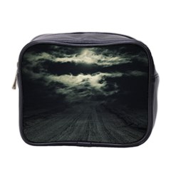 Dark Night Landscape Scene Mini Toiletries Bag (two Sides) by dflcprintsclothing