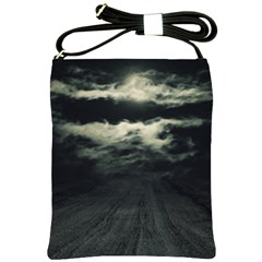 Dark Night Landscape Scene Shoulder Sling Bag by dflcprintsclothing