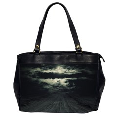 Dark Night Landscape Scene Oversize Office Handbag (2 Sides) by dflcprintsclothing