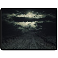 Dark Night Landscape Scene Fleece Blanket (large)  by dflcprintsclothing