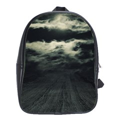 Dark Night Landscape Scene School Bag (xl)