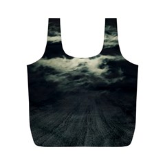 Dark Night Landscape Scene Full Print Recycle Bag (m)