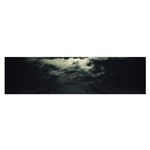 Dark Night Landscape Scene Satin Scarf (Oblong) Front