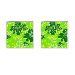 Folk Flowers Pattern Floral Surface Design Seamless Pattern Cufflinks (square) by Eskimos