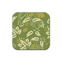 Folk Flowers Pattern Floral Surface Design Seamless Pattern Rubber Coaster (square)  by Eskimos