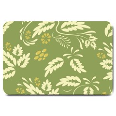 Folk Flowers Pattern Floral Surface Design Seamless Pattern Large Doormat  by Eskimos