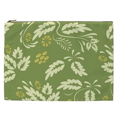 Folk Flowers Pattern Floral Surface Design Seamless Pattern Cosmetic Bag (xxl) by Eskimos