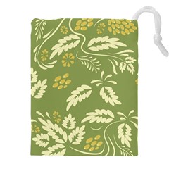 Folk Flowers Pattern Floral Surface Design Seamless Pattern Drawstring Pouch (4xl) by Eskimos