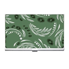 Folk Flowers Pattern Floral Surface Design Seamless Pattern Business Card Holder by Eskimos