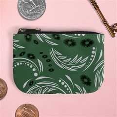 Folk Flowers Pattern Floral Surface Design Seamless Pattern Mini Coin Purse by Eskimos