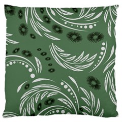 Folk Flowers Pattern Floral Surface Design Seamless Pattern Large Cushion Case (one Side) by Eskimos