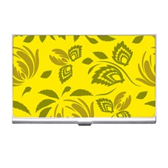 Folk Flowers Pattern Floral Surface Design Seamless Pattern Business Card Holder by Eskimos