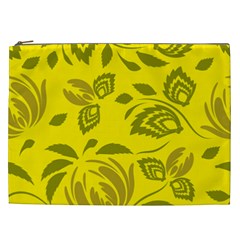 Folk Flowers Pattern Floral Surface Design Seamless Pattern Cosmetic Bag (xxl)