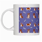 Cute Corgi Dogs White Mugs Left