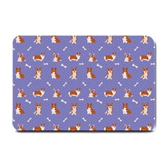 Cute Corgi Dogs Small Doormat  by SychEva