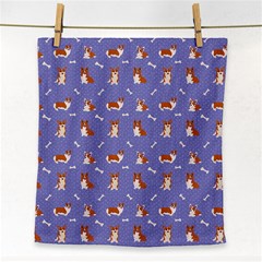 Cute Corgi Dogs Face Towel by SychEva