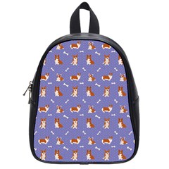 Cute Corgi Dogs School Bag (small) by SychEva