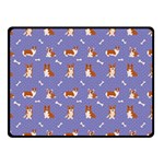 Cute Corgi Dogs Fleece Blanket (Small) 50 x40  Blanket Front