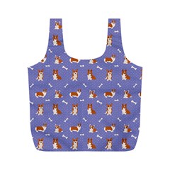 Cute Corgi Dogs Full Print Recycle Bag (m) by SychEva