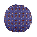 Cute Corgi Dogs Standard 15  Premium Flano Round Cushions Front