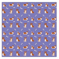 Cute Corgi Dogs Large Satin Scarf (square) by SychEva