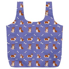 Cute Corgi Dogs Full Print Recycle Bag (xxxl) by SychEva