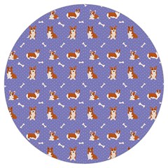 Cute Corgi Dogs Round Trivet by SychEva