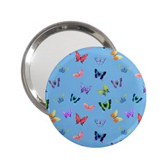 Multicolored Butterflies Whirl 2 25  Handbag Mirrors by SychEva