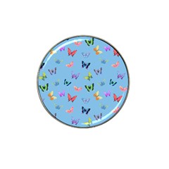 Multicolored Butterflies Whirl Hat Clip Ball Marker (4 Pack) by SychEva