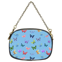 Multicolored Butterflies Whirl Chain Purse (two Sides) by SychEva