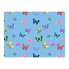 Multicolored Butterflies Whirl Double Sided Flano Blanket (mini)  by SychEva