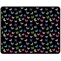 Bright And Beautiful Butterflies Fleece Blanket (medium)  by SychEva