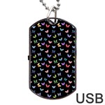 Bright And Beautiful Butterflies Dog Tag USB Flash (Two Sides) Front