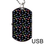 Bright And Beautiful Butterflies Dog Tag USB Flash (Two Sides) Back