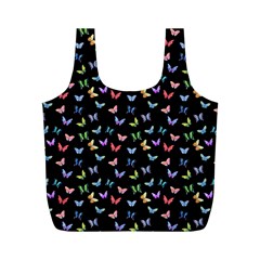 Bright And Beautiful Butterflies Full Print Recycle Bag (m) by SychEva