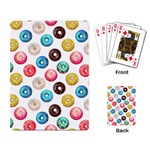 Delicious Multicolored Donuts On White Background Playing Cards Single Design (Rectangle) Back