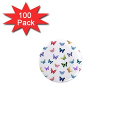 Cute Bright Butterflies Hover In The Air 1  Mini Magnets (100 Pack)  by SychEva