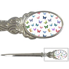 Cute Bright Butterflies Hover In The Air Letter Opener by SychEva