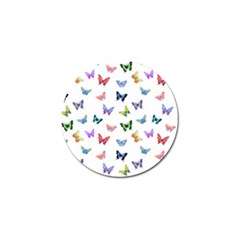 Cute Bright Butterflies Hover In The Air Golf Ball Marker (10 Pack) by SychEva