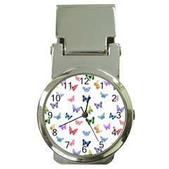 Cute Bright Butterflies Hover In The Air Money Clip Watches by SychEva