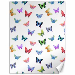 Cute Bright Butterflies Hover In The Air Canvas 12  X 16  by SychEva