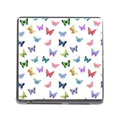 Cute Bright Butterflies Hover In The Air Memory Card Reader (square 5 Slot) by SychEva