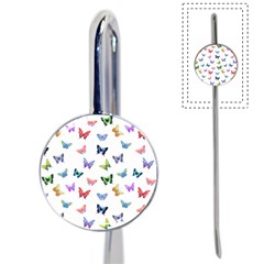 Cute Bright Butterflies Hover In The Air Book Mark by SychEva