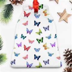 Cute Bright Butterflies Hover In The Air Ornament (bell) by SychEva