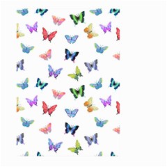 Cute Bright Butterflies Hover In The Air Large Garden Flag (two Sides) by SychEva