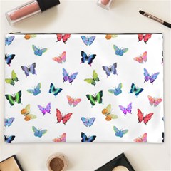 Cute Bright Butterflies Hover In The Air Cosmetic Bag (xxl) by SychEva